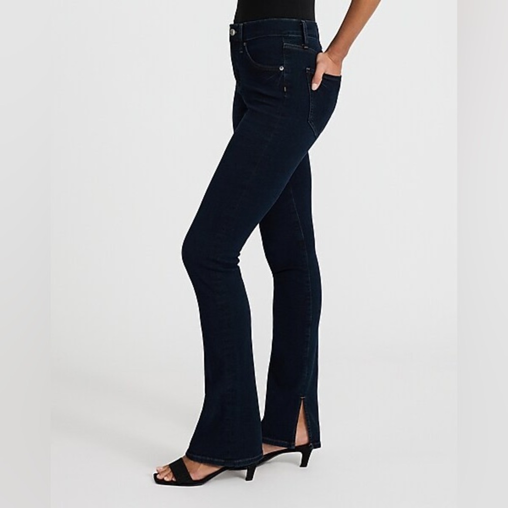 Express dark wash SKYSCRAPER high rise jean